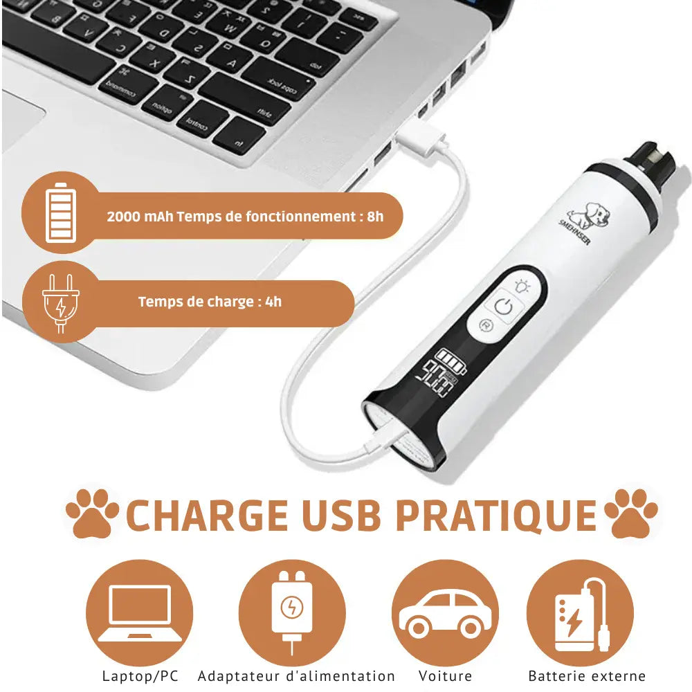 Coupe-Ongles Électrique Pour Chien Sans Douleur